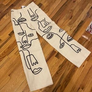 Maison Les Enerves Ink Linen Siam Pants